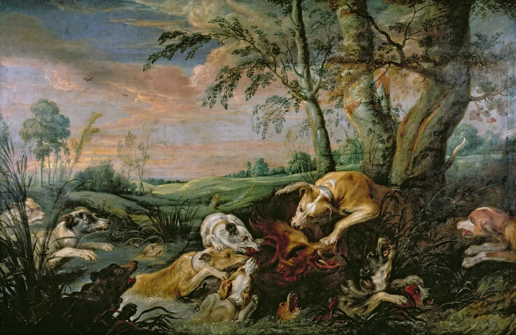 Caccia al cinghiale - The Bowes Museum, Barnard Castle, County Durham